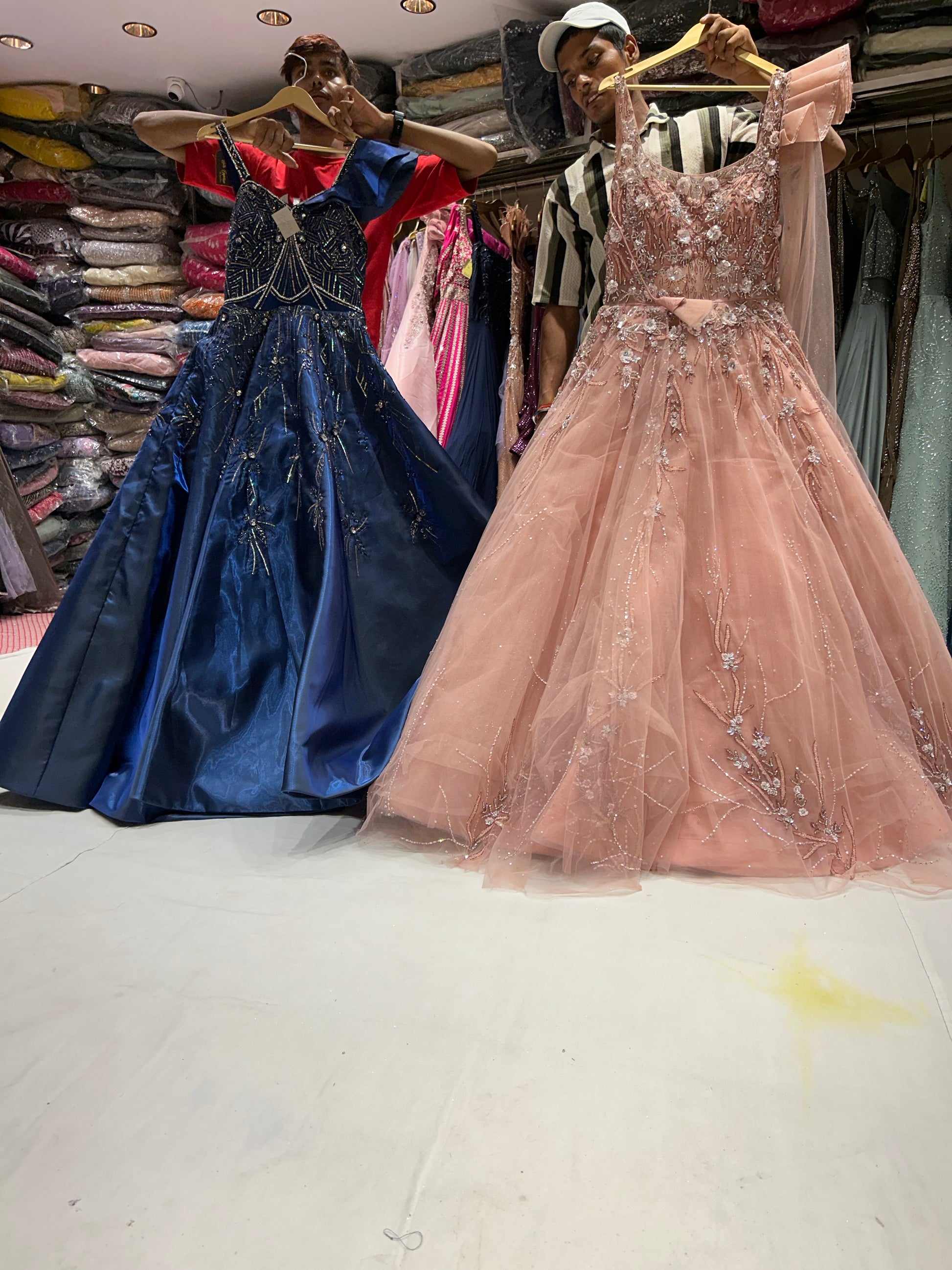 Light baby pink Designer Gown Shopping World Light baby pink Designer Gown Shopping World