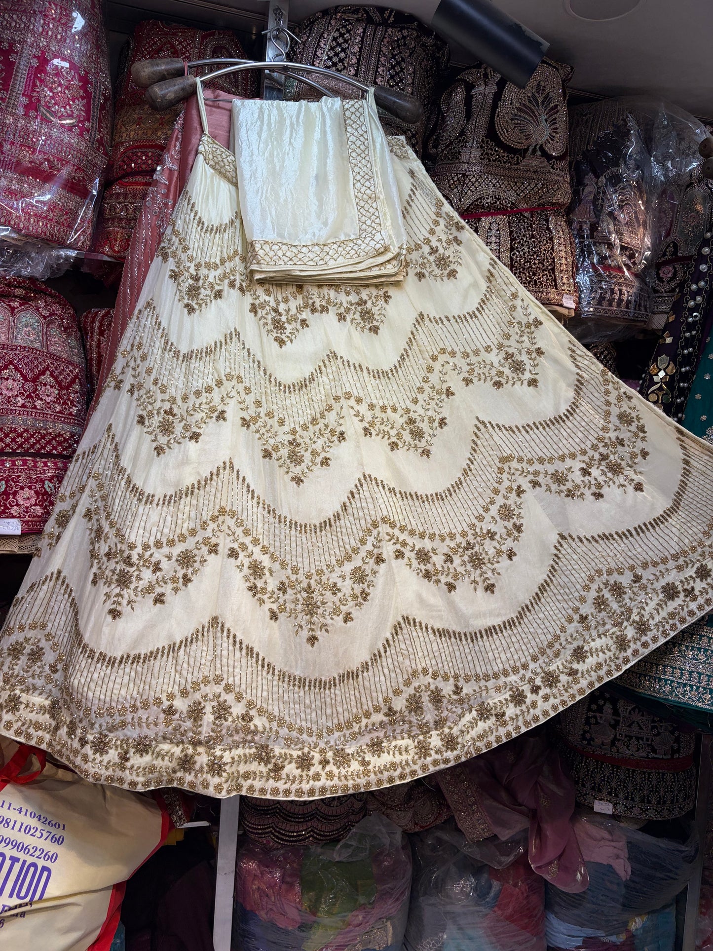 White Designer Lehenga