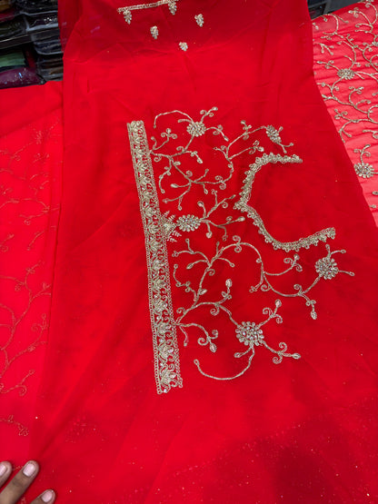 Awesome dark pink saree