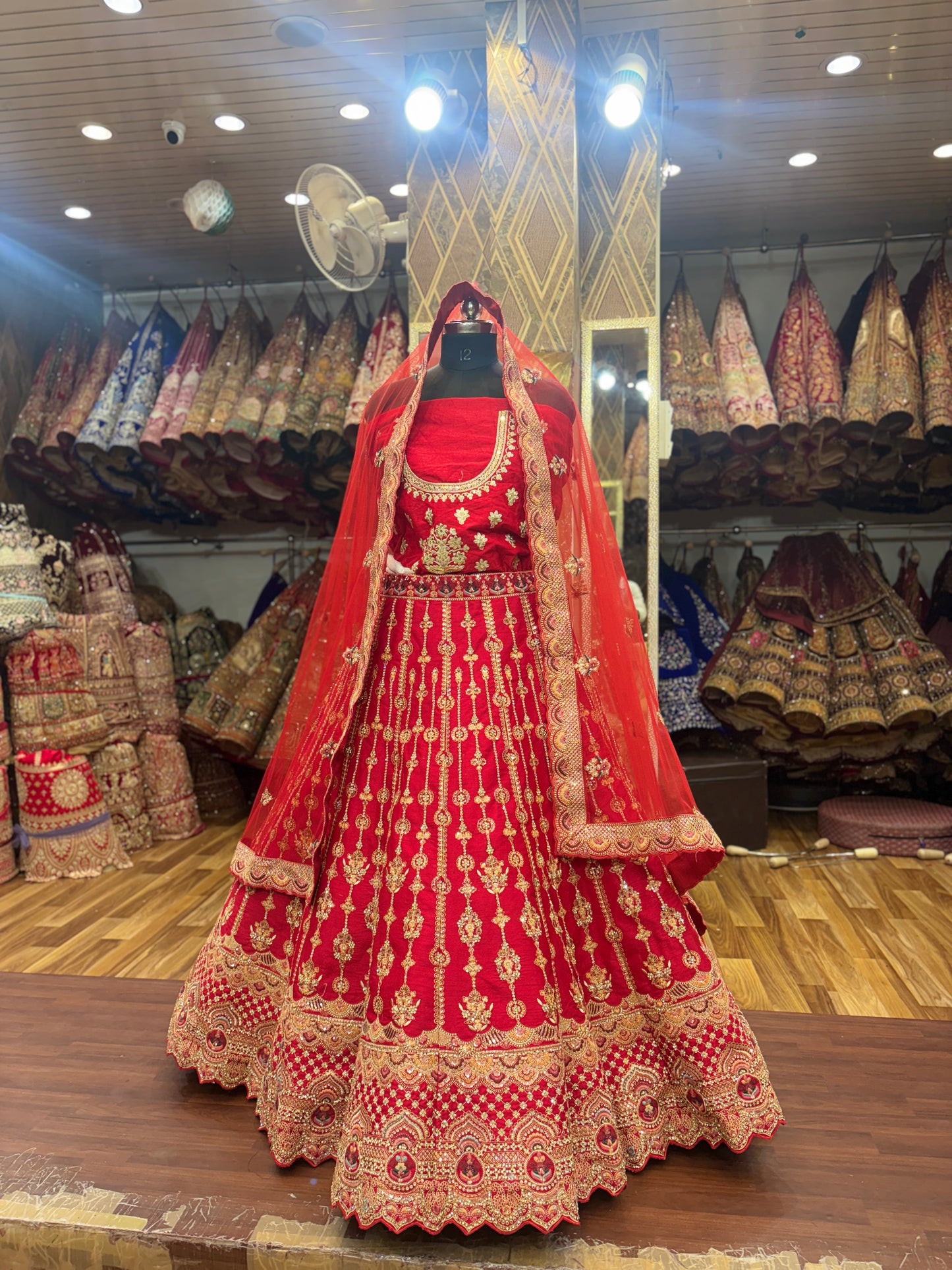 Khoobsurat red bridal Lehenga