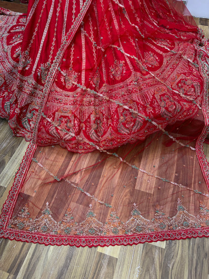 Heavy Rani Pink Bridal Lehenga - Shopping World