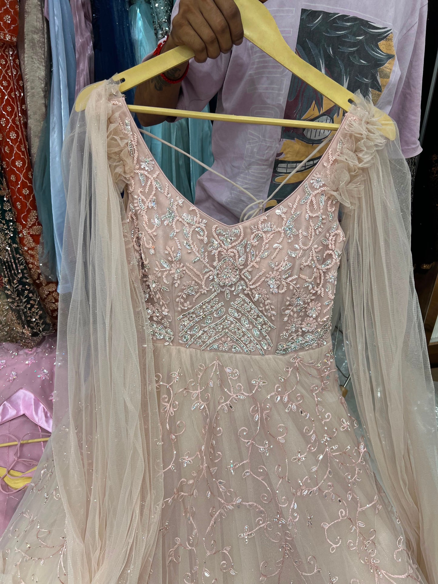 Baby Pink Designer Gown
