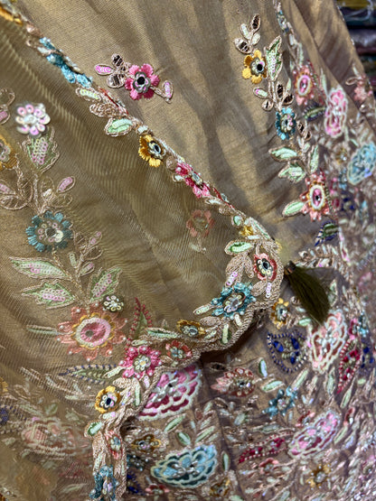 Eye catching yellow haldi mehendi Lehenga