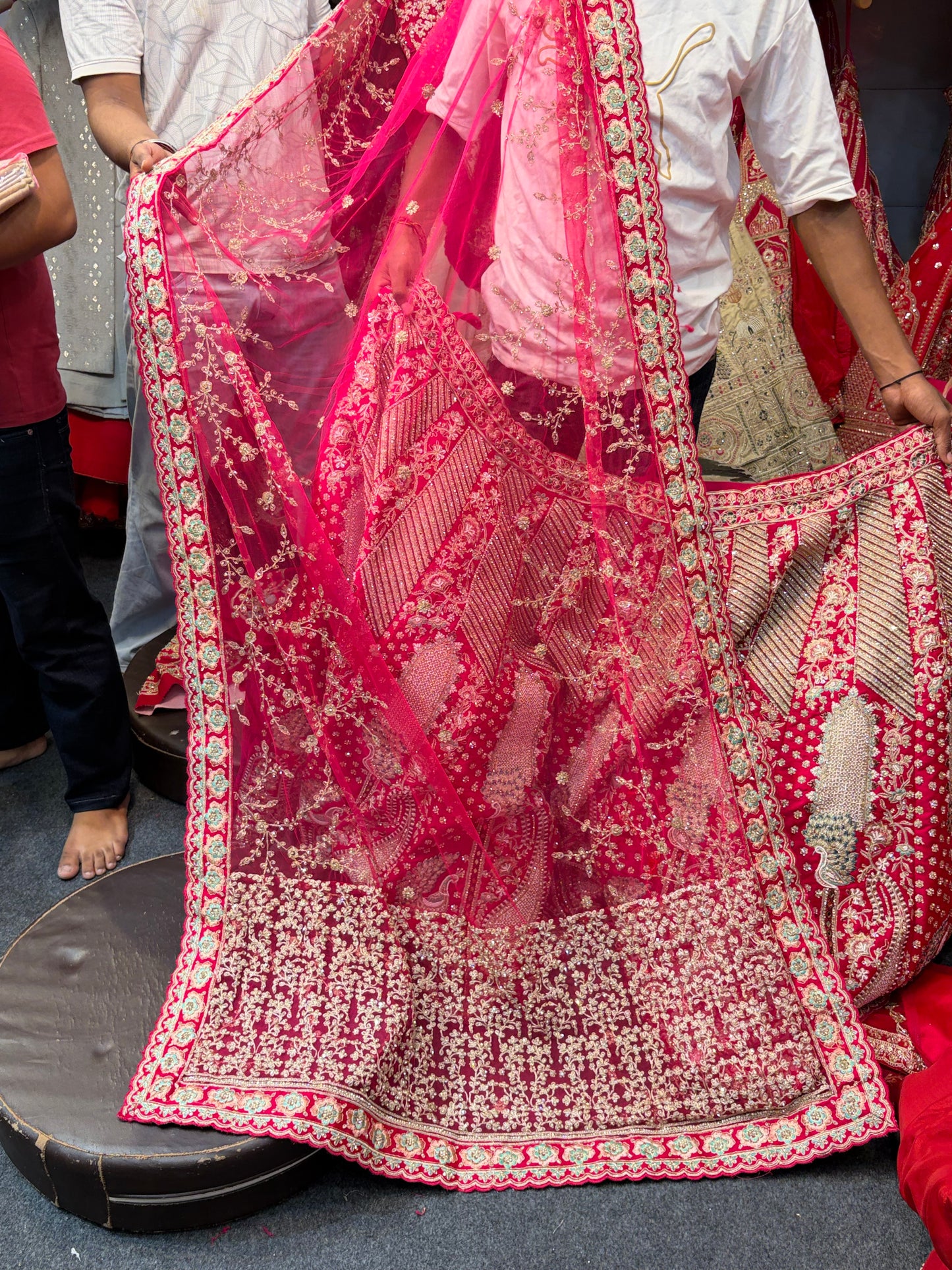 Rani Pink Designer Bridal Lehenga