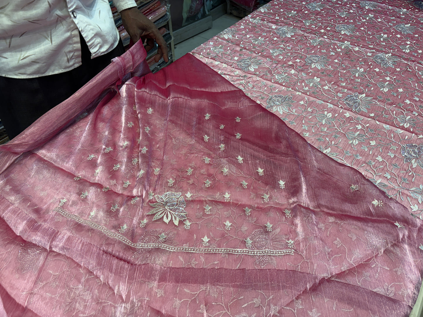 Fantastic pink saree