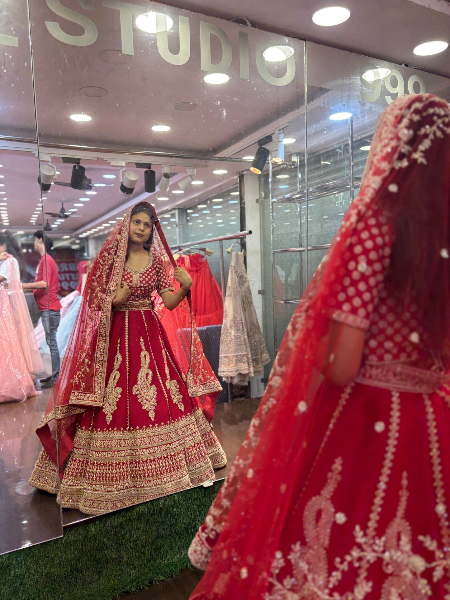 Gorgeous Rani pink bridal Lehenga