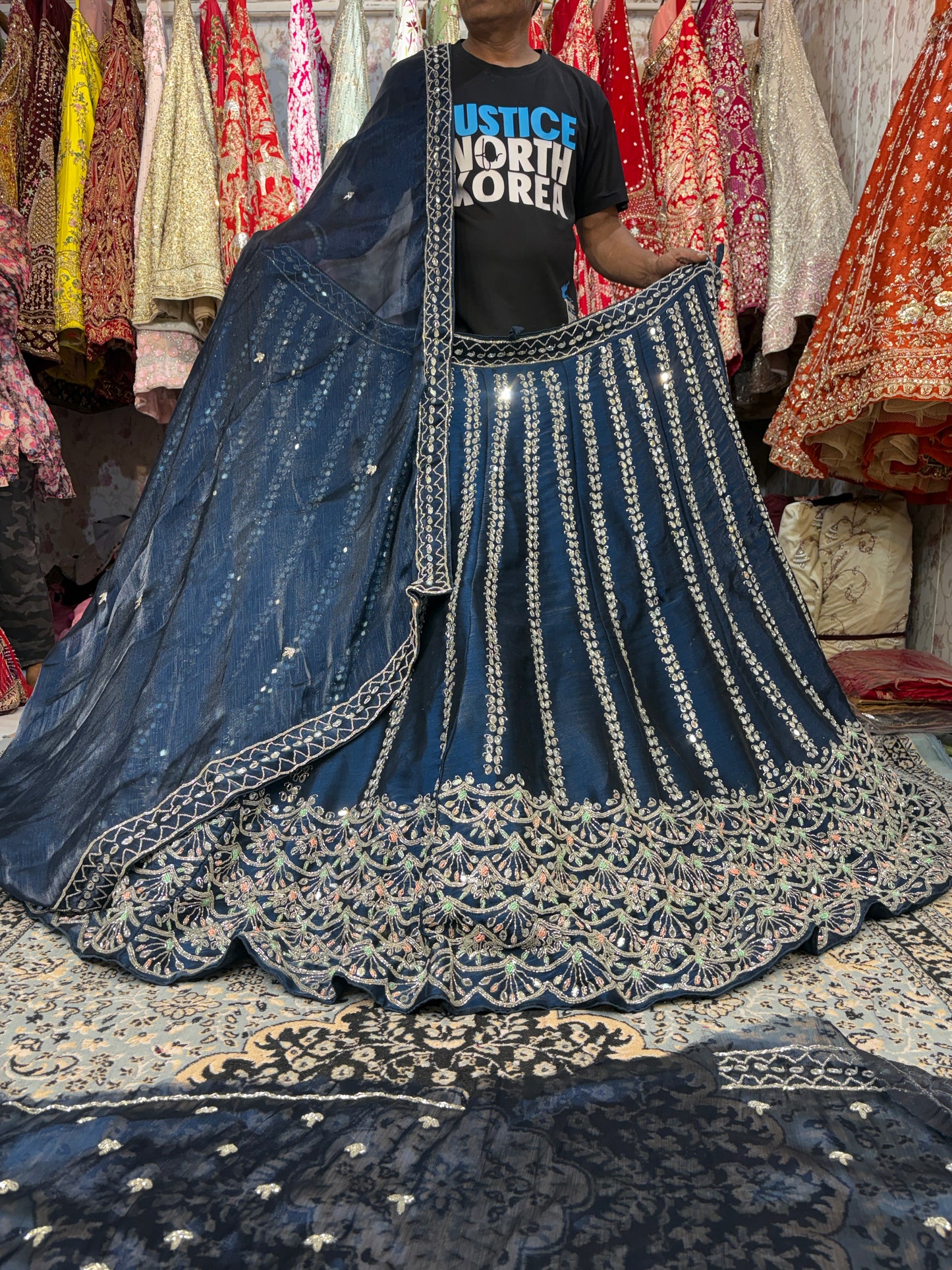 Fantastic Sky blue Lehenga