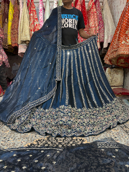 Fantastic Sky blue Lehenga