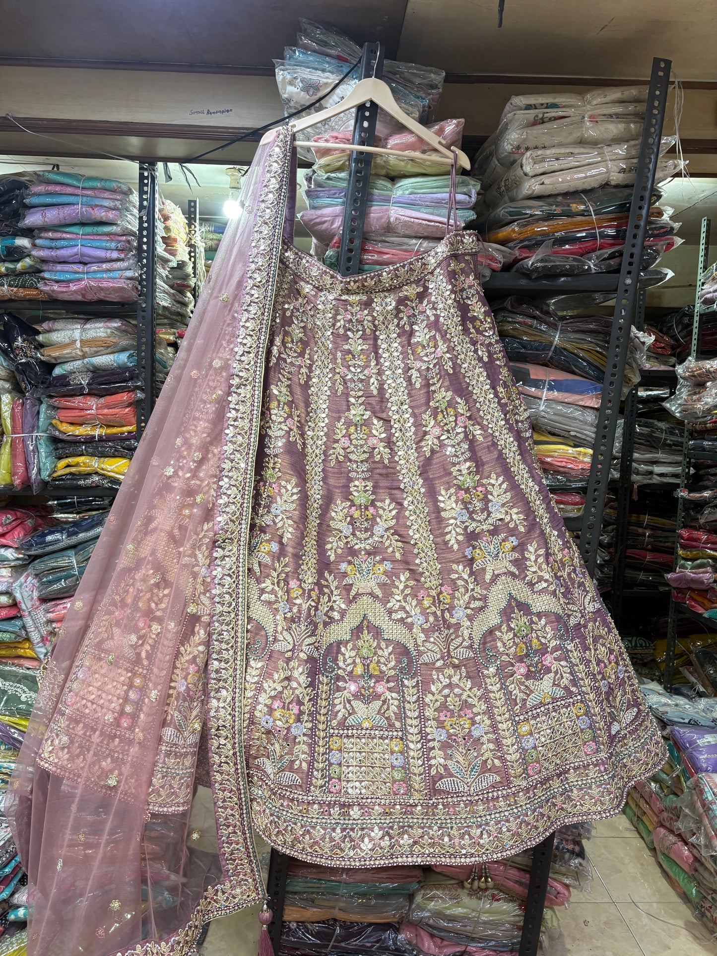 Something different pink Lehenga