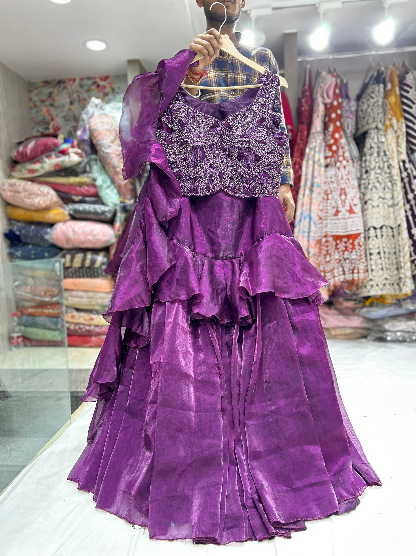Astonishing purple lehenga❤️