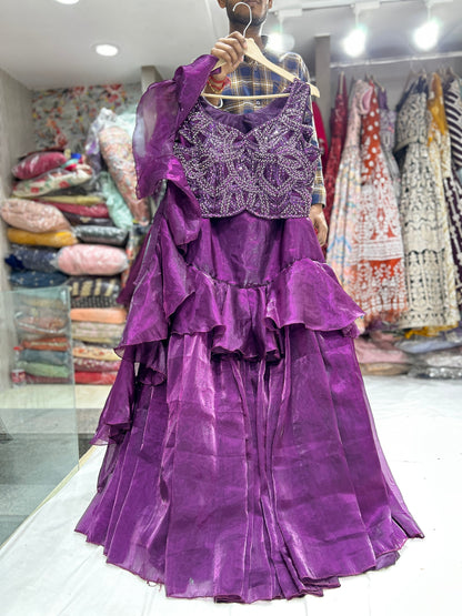 Astonishing purple lehenga❤️
