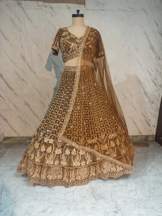Baby Pink Crop Top Lehenga