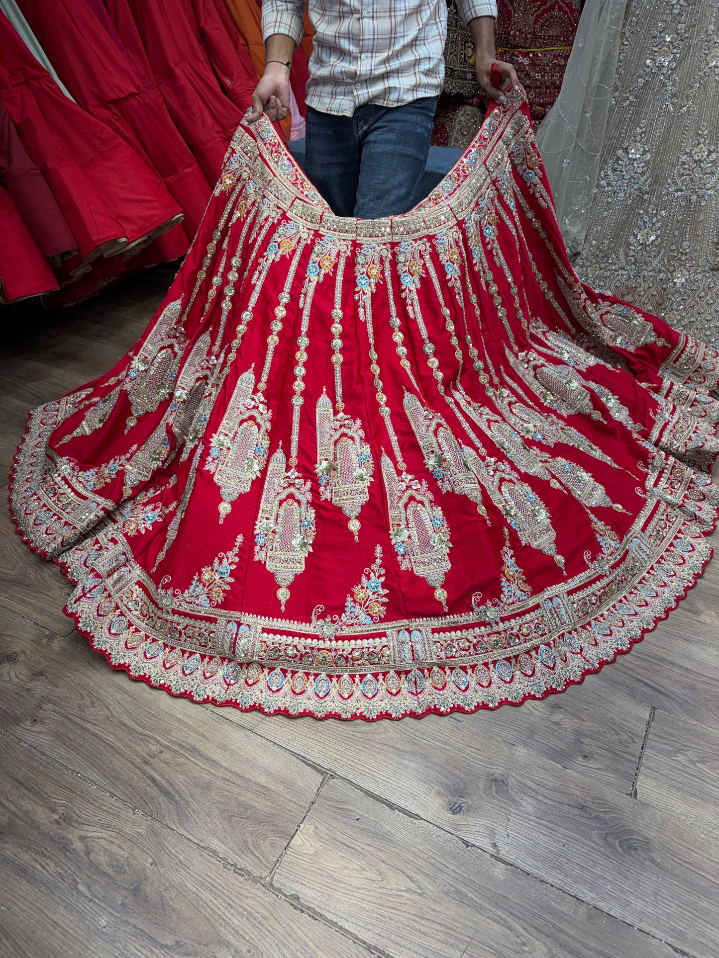 Red Bridal Lehenga - Shopping World