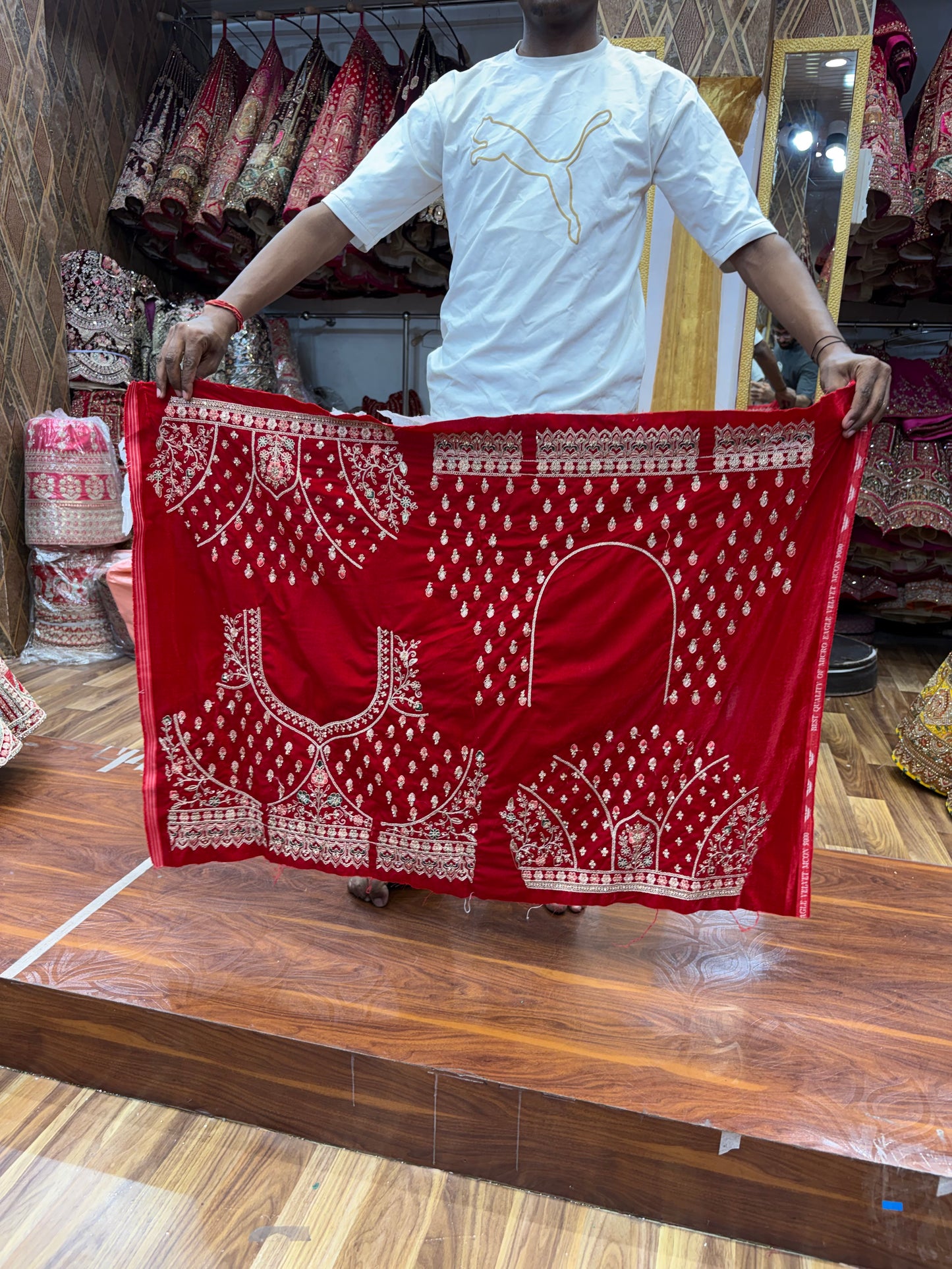 Red Designer Ball Bridal Lehenga