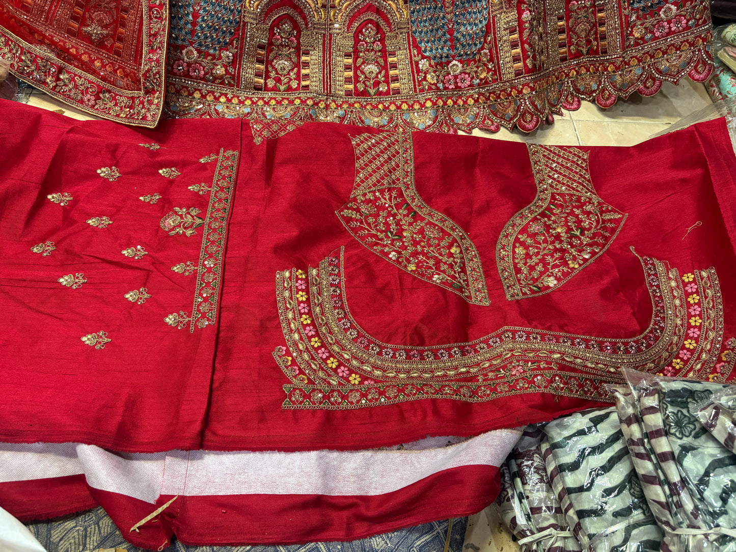 Gorgeous Rani pink peacock bridal Lehenga