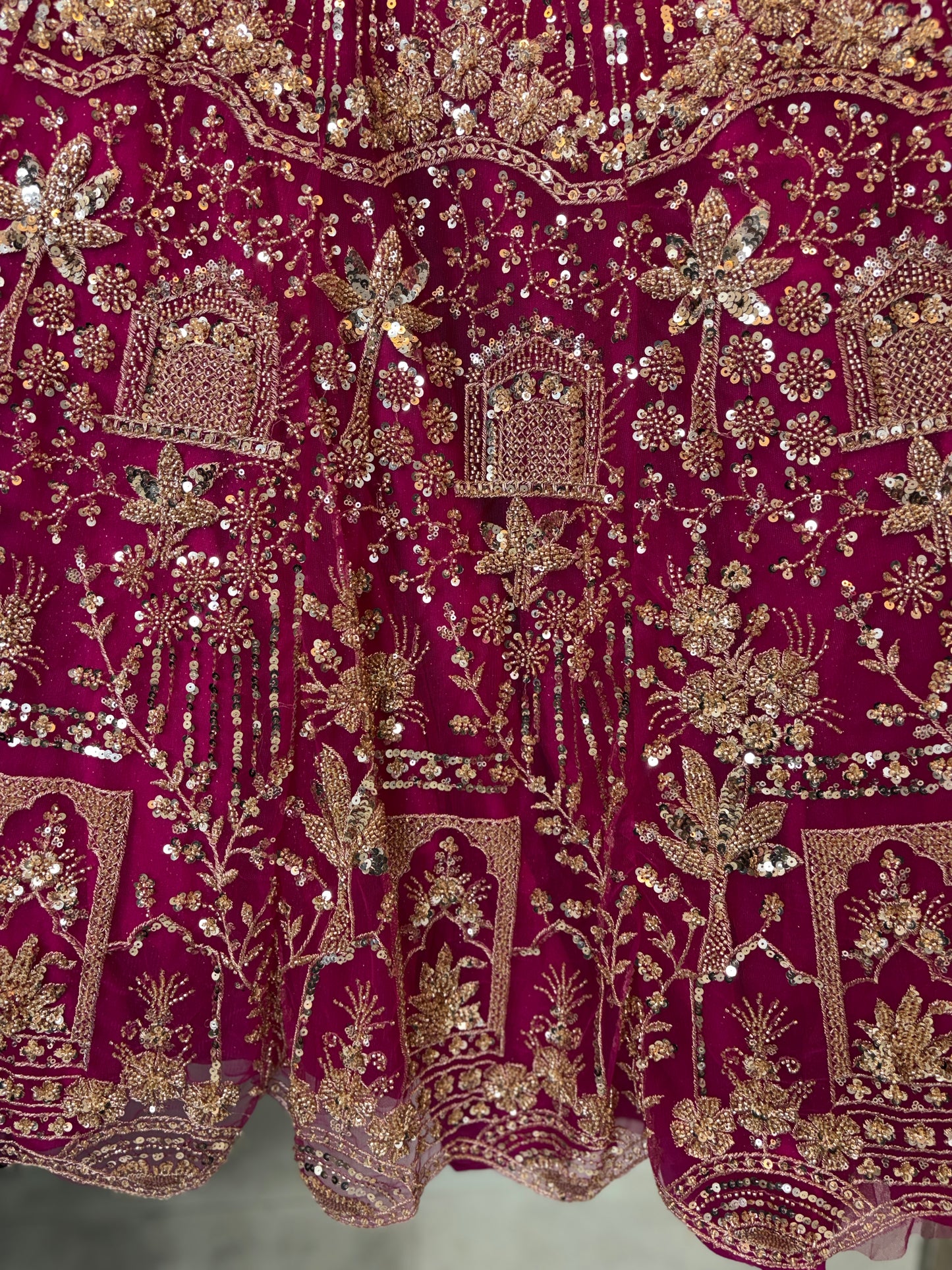 Designer Red crop top Lehenga Happy Customer