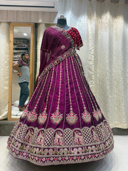 Gorgeous purple Lehenga