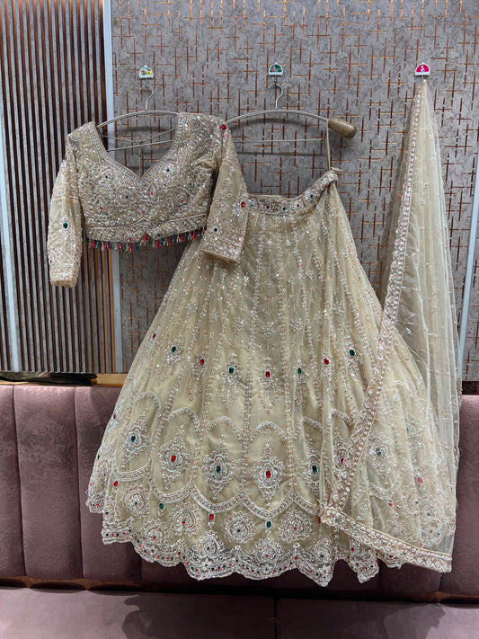 Golden Crop Top Lehenga