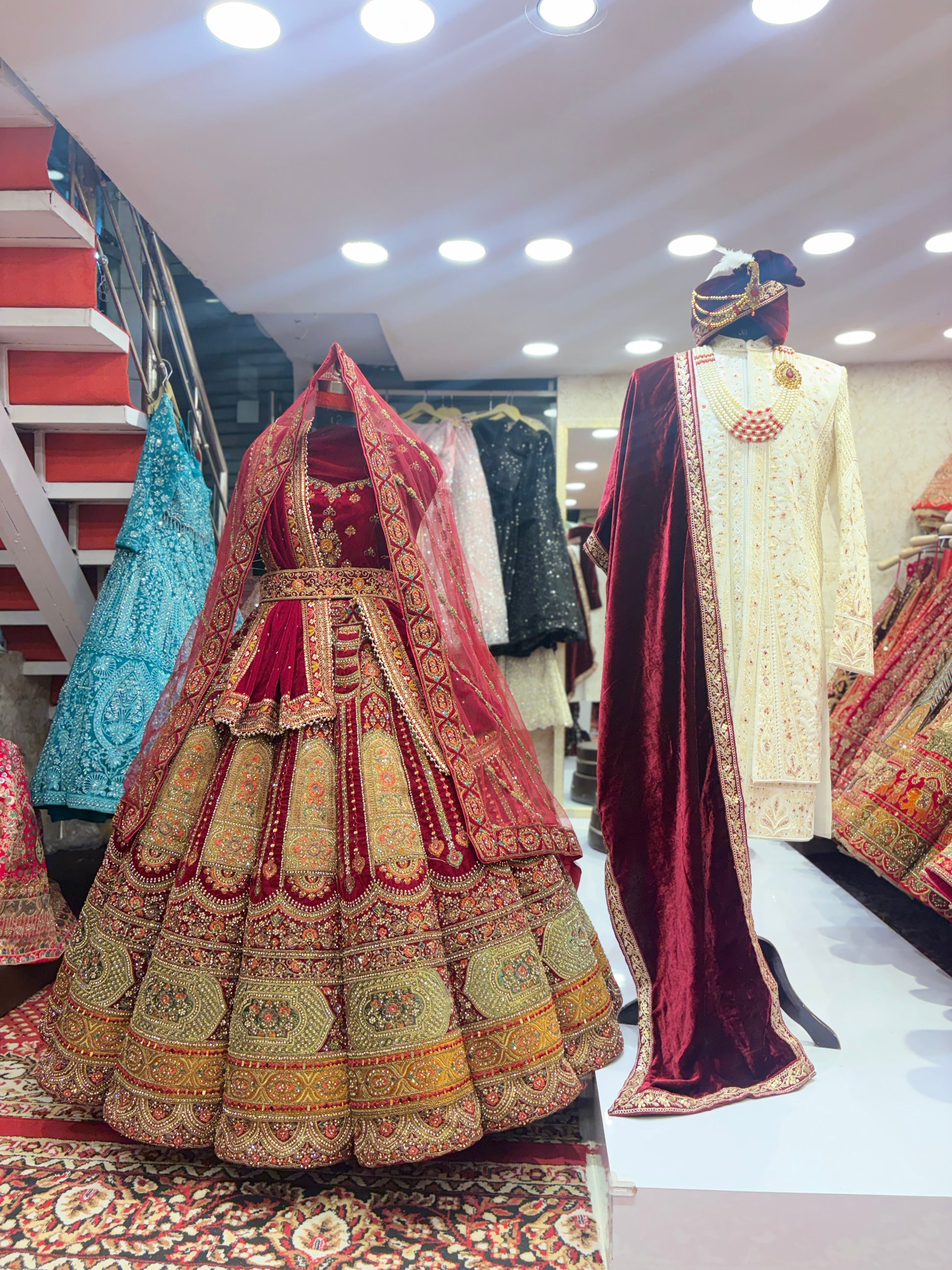 Eye catching bridal Lehenga sherwani combo – Shopping World