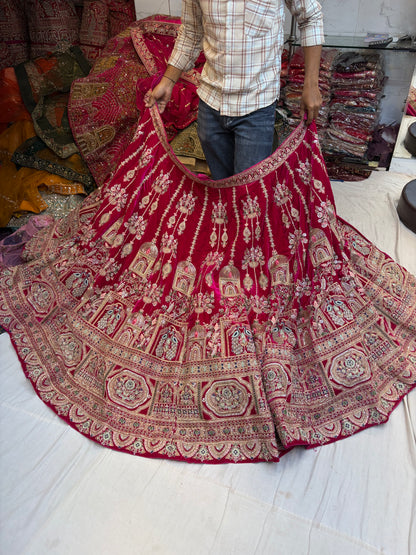 Maroon Bridal Lehenga