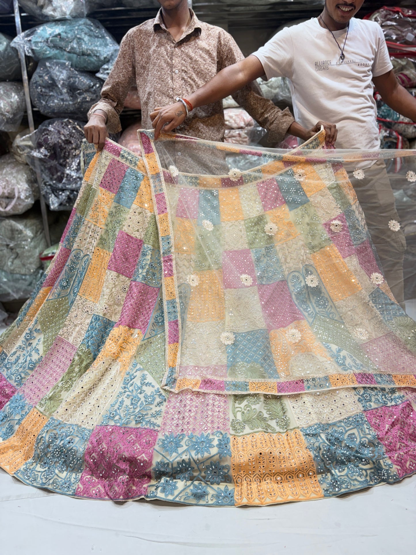 Embellished multicolour Lehenga