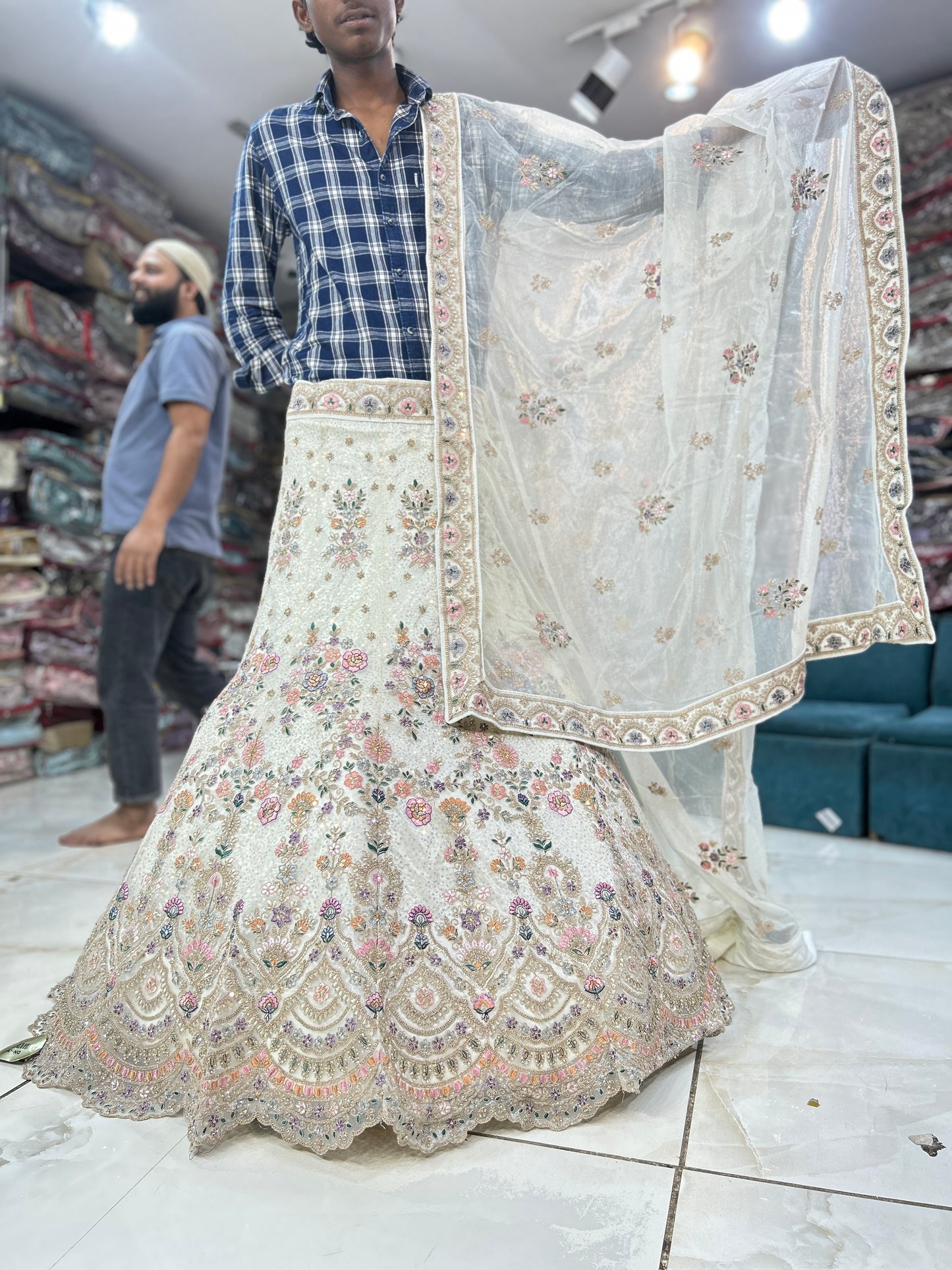 Fantastic white lehenga