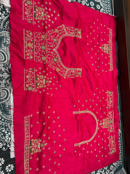 Something different Rani pink peacock bridal Lehenga