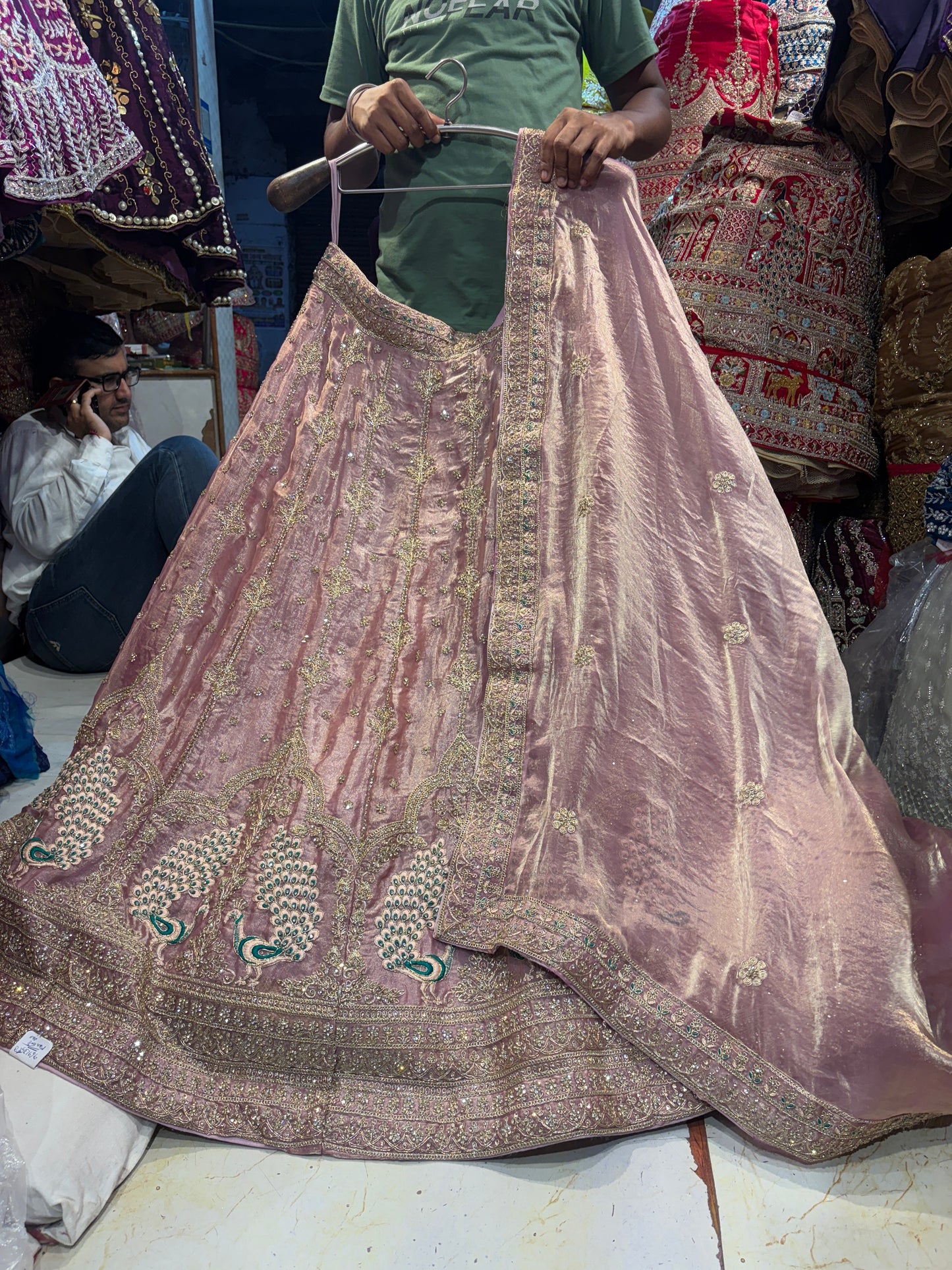 Stunning peacock pink Lehenga