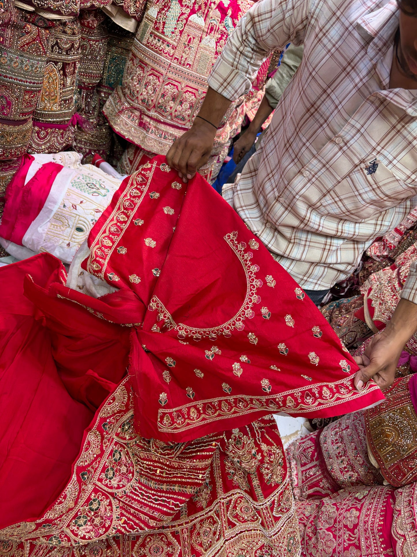 Rani Pink bridal Lehenga
