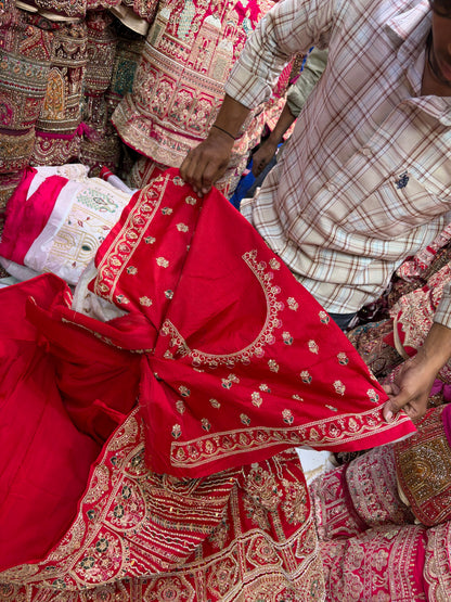 Rani Pink bridal Lehenga