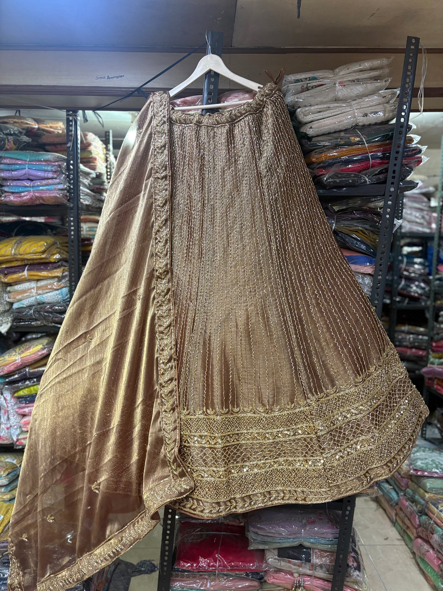 Delightful Golden Lehenga