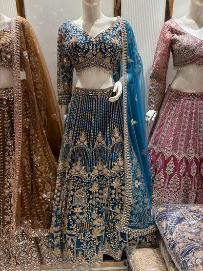 Designer Red crop top Lehenga Happy Customer