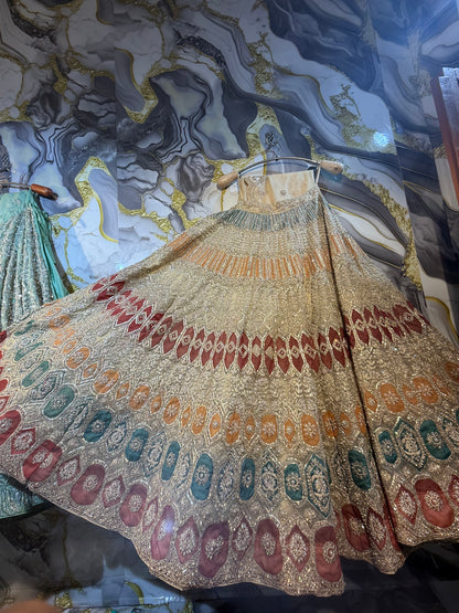 Golden Heavy Designer Lehenga