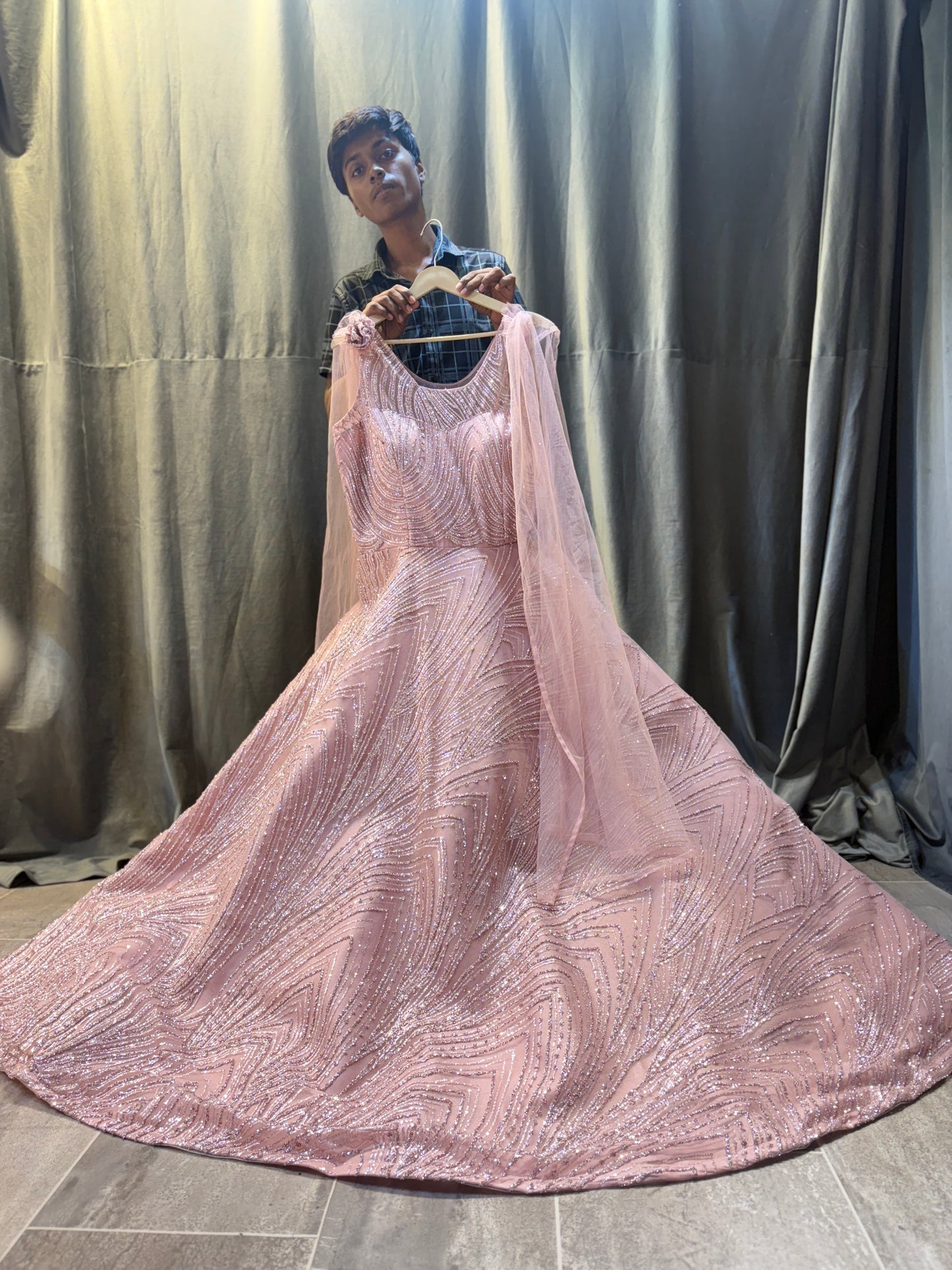 Tremendous pink gown