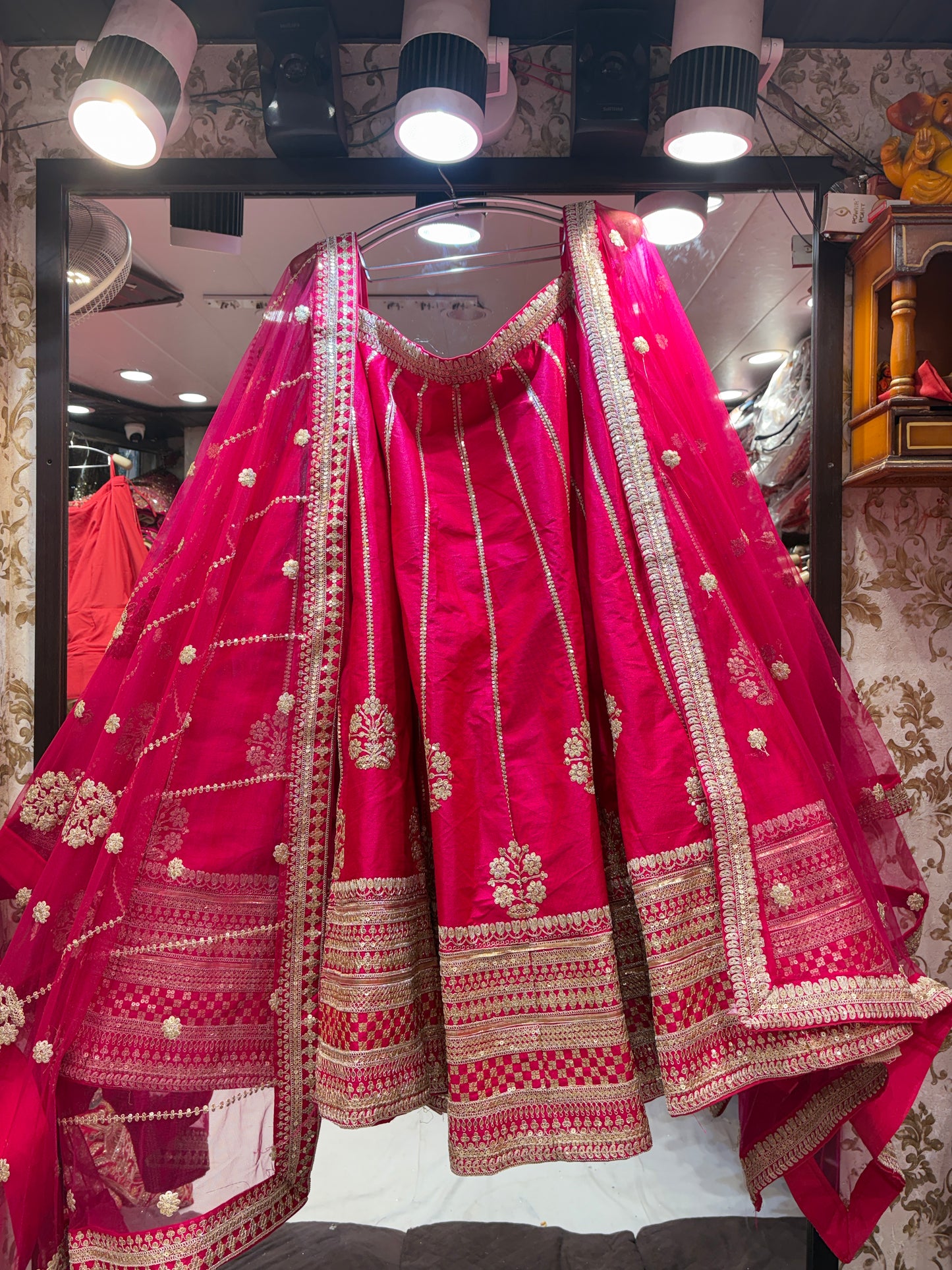 Beautiful Rani pink Bridal Lehenga