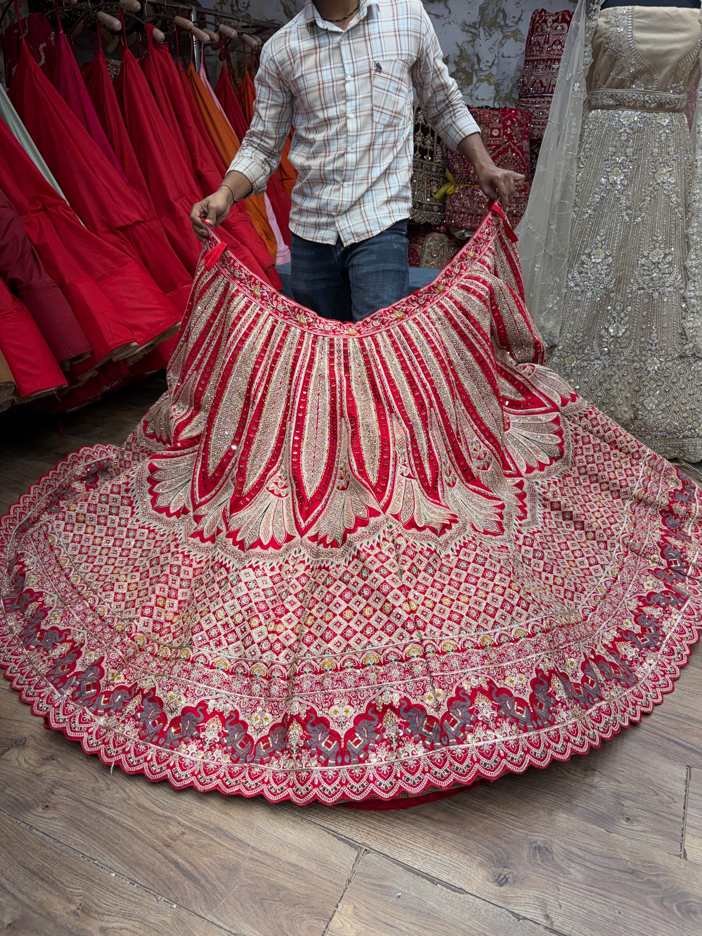 Rani Pink Bridal Lehenga