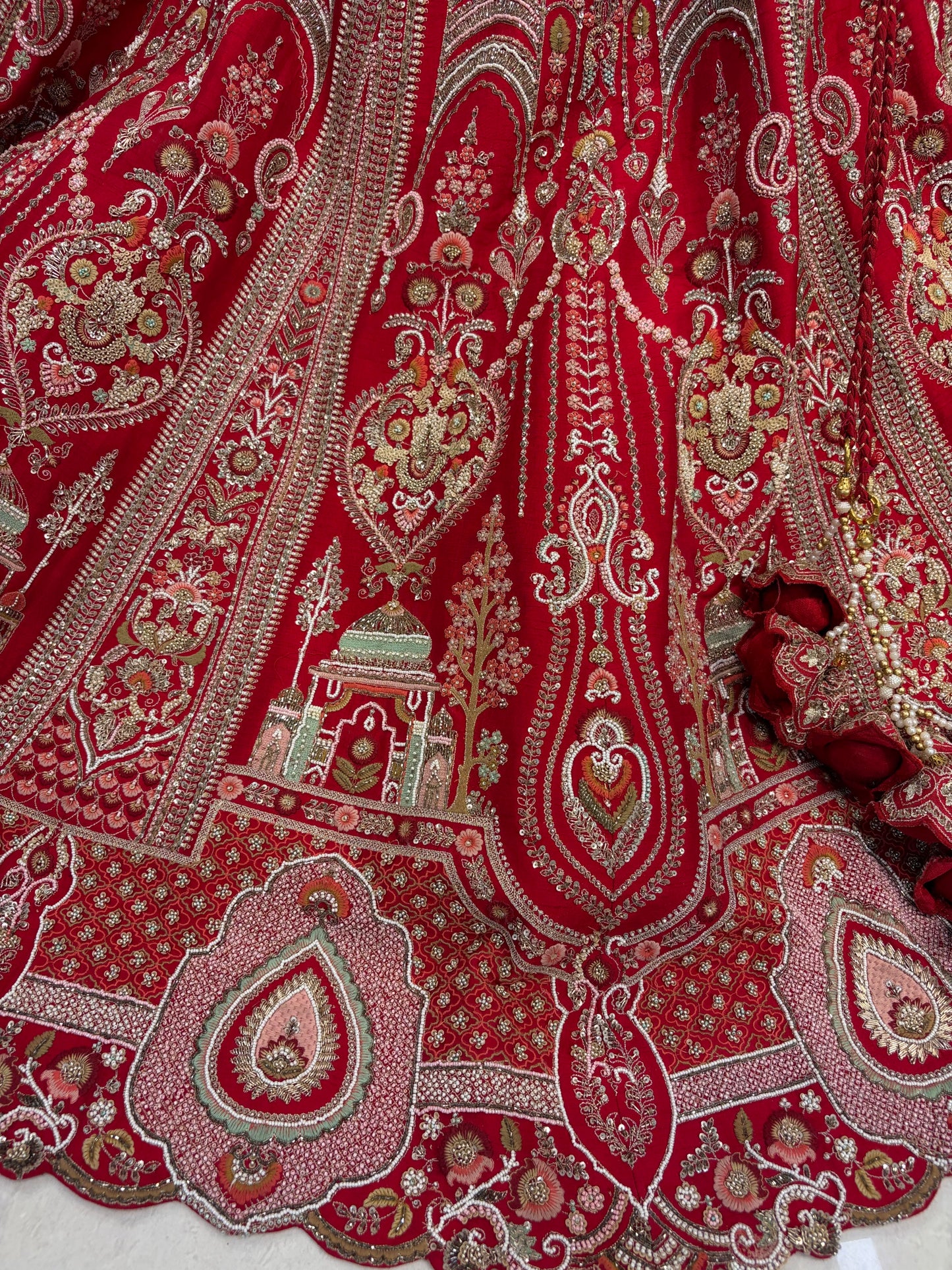 Red Bridal Lehenga