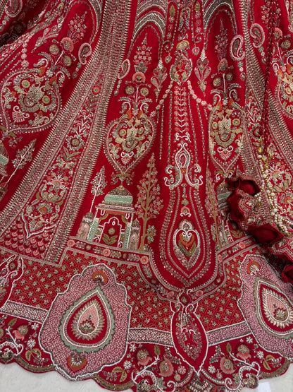 Red Bridal Lehenga