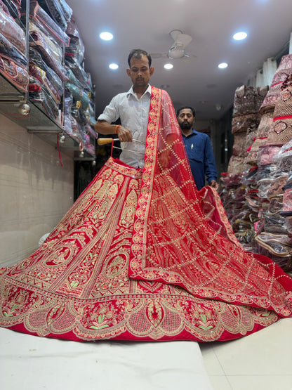 Something different Rani pink Bridal Lehenga
