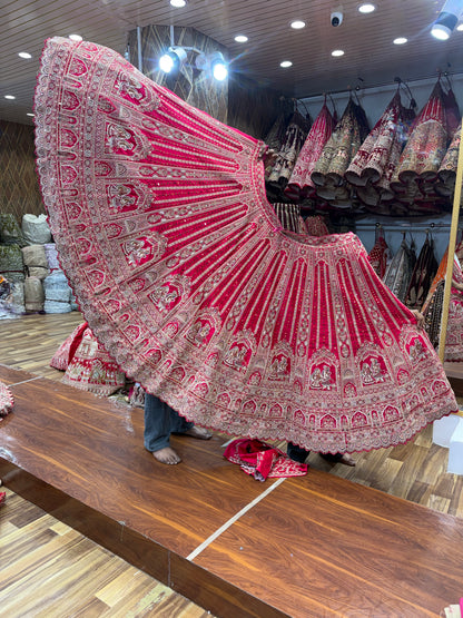 Rani Pink Bridal Lehenga - Shopping World