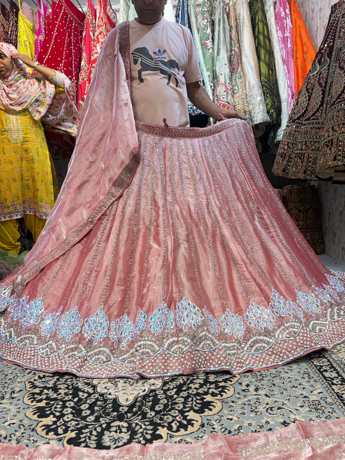 Majestic pink handwork Lehenga