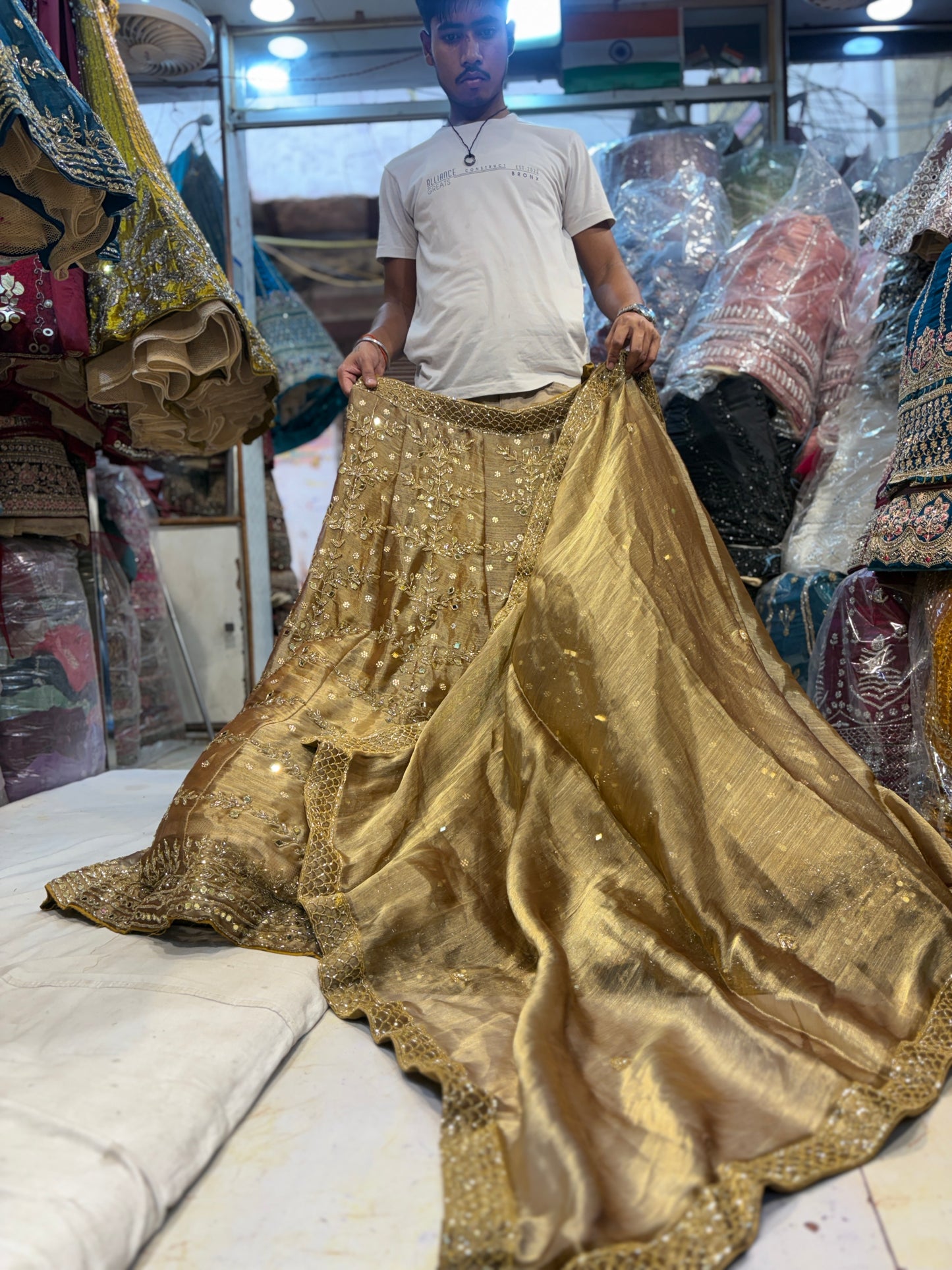 Pretty golden Lehenga