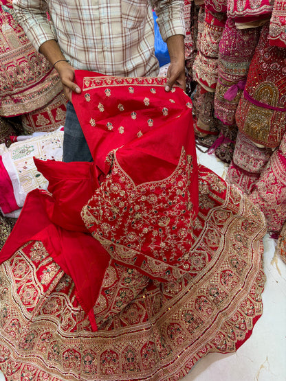Rani Pink bridal Lehenga