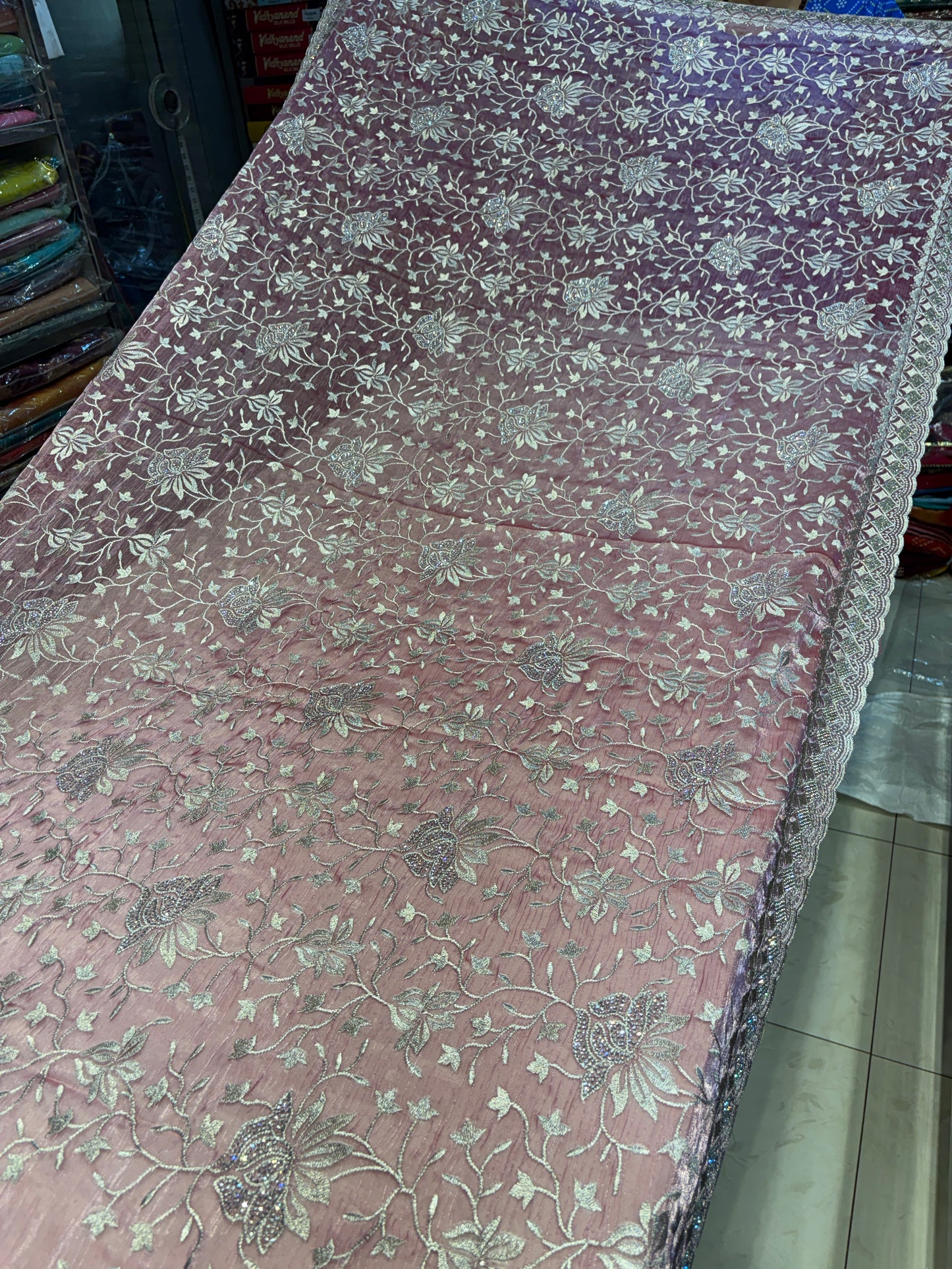 Fantastic pink saree