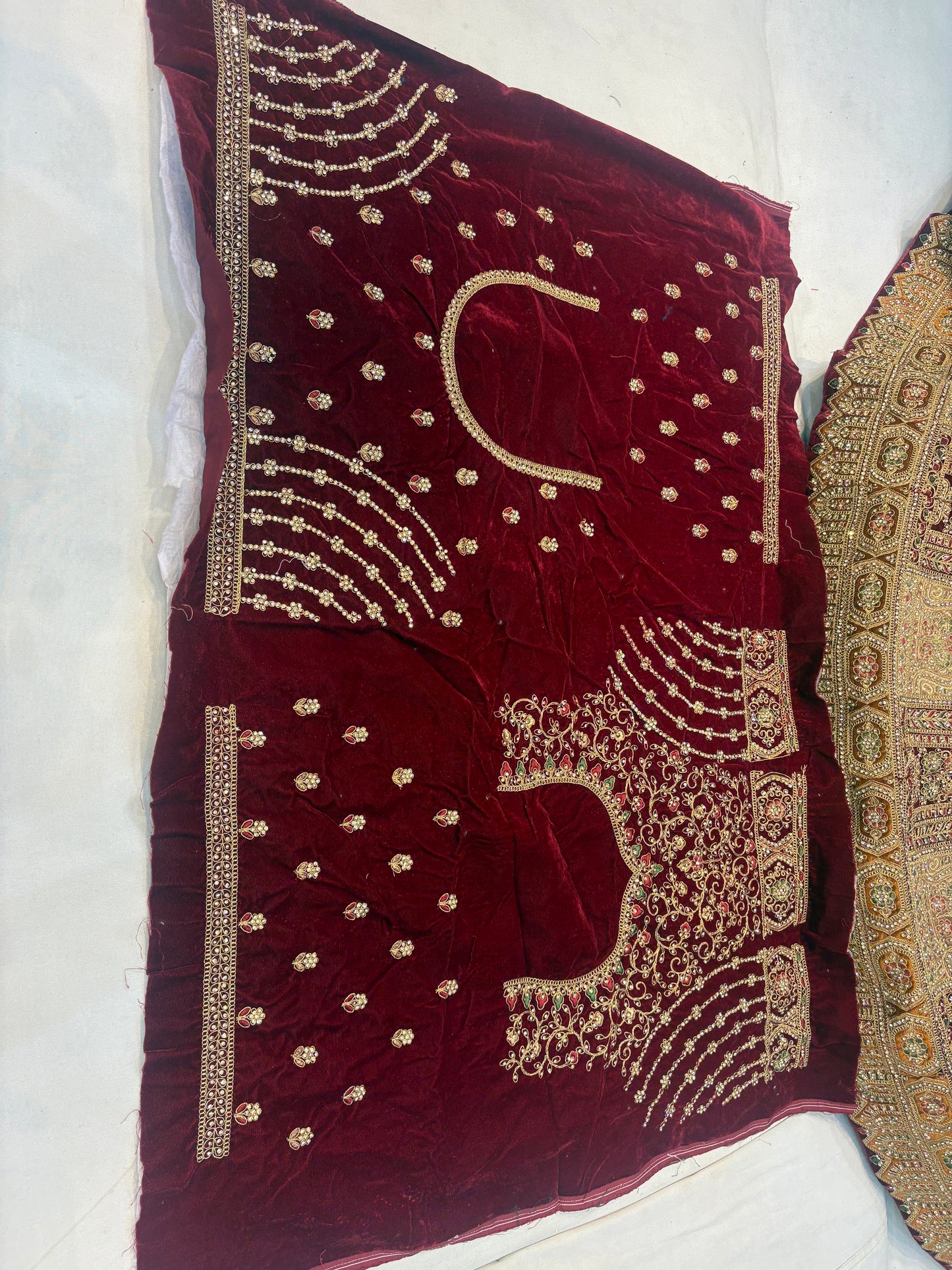 Amazing maroon bridal Lehenga