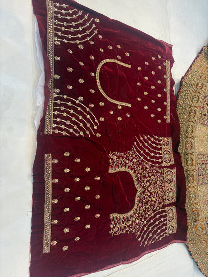 Amazing maroon bridal Lehenga