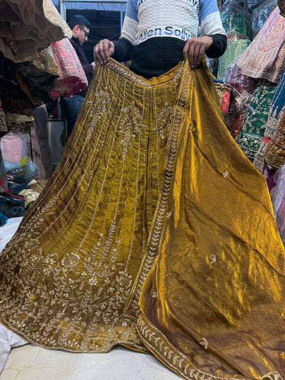 Attractive Mustard Yellow Lehenga