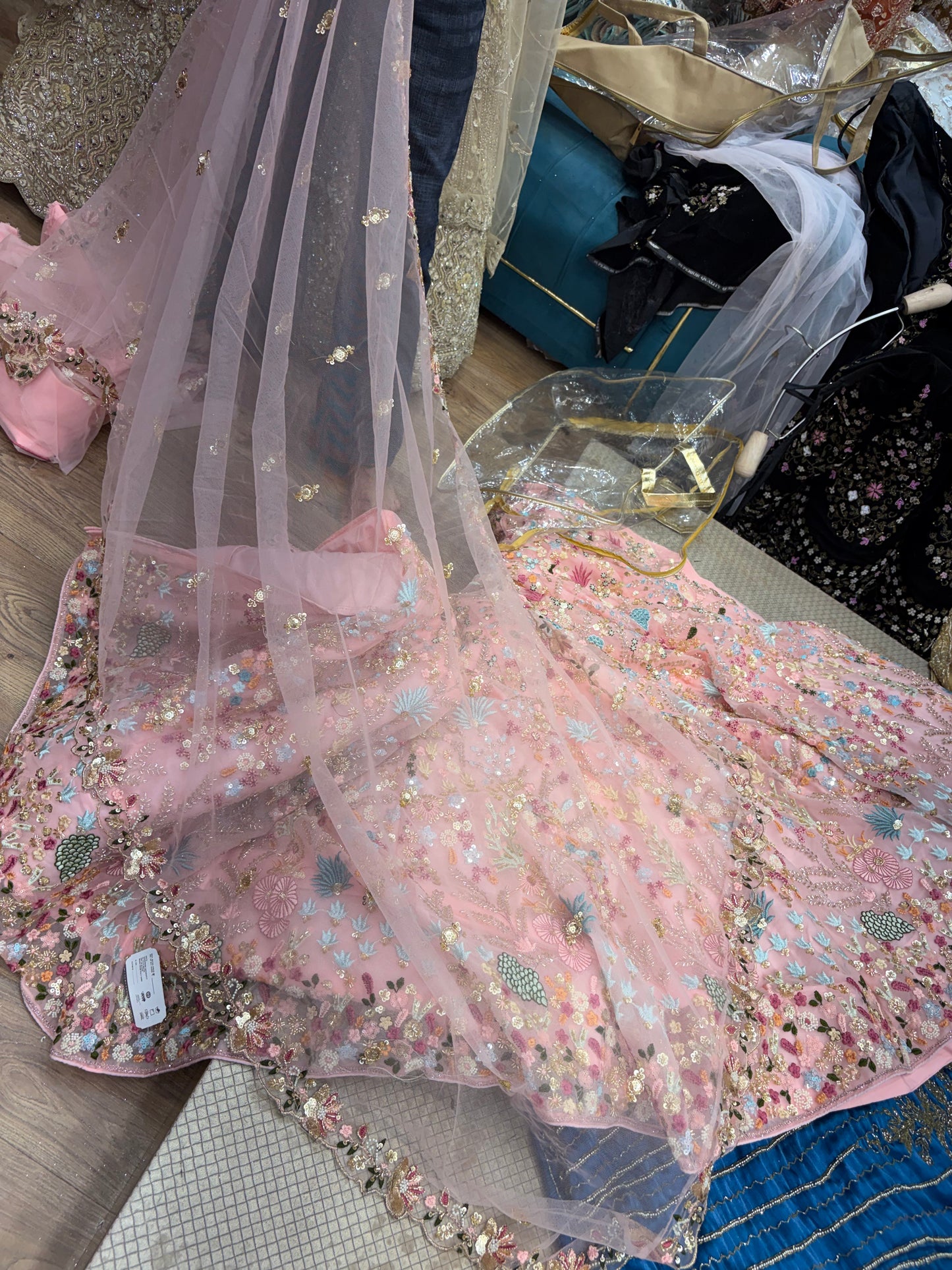 Baby pink Heavy Lehenga