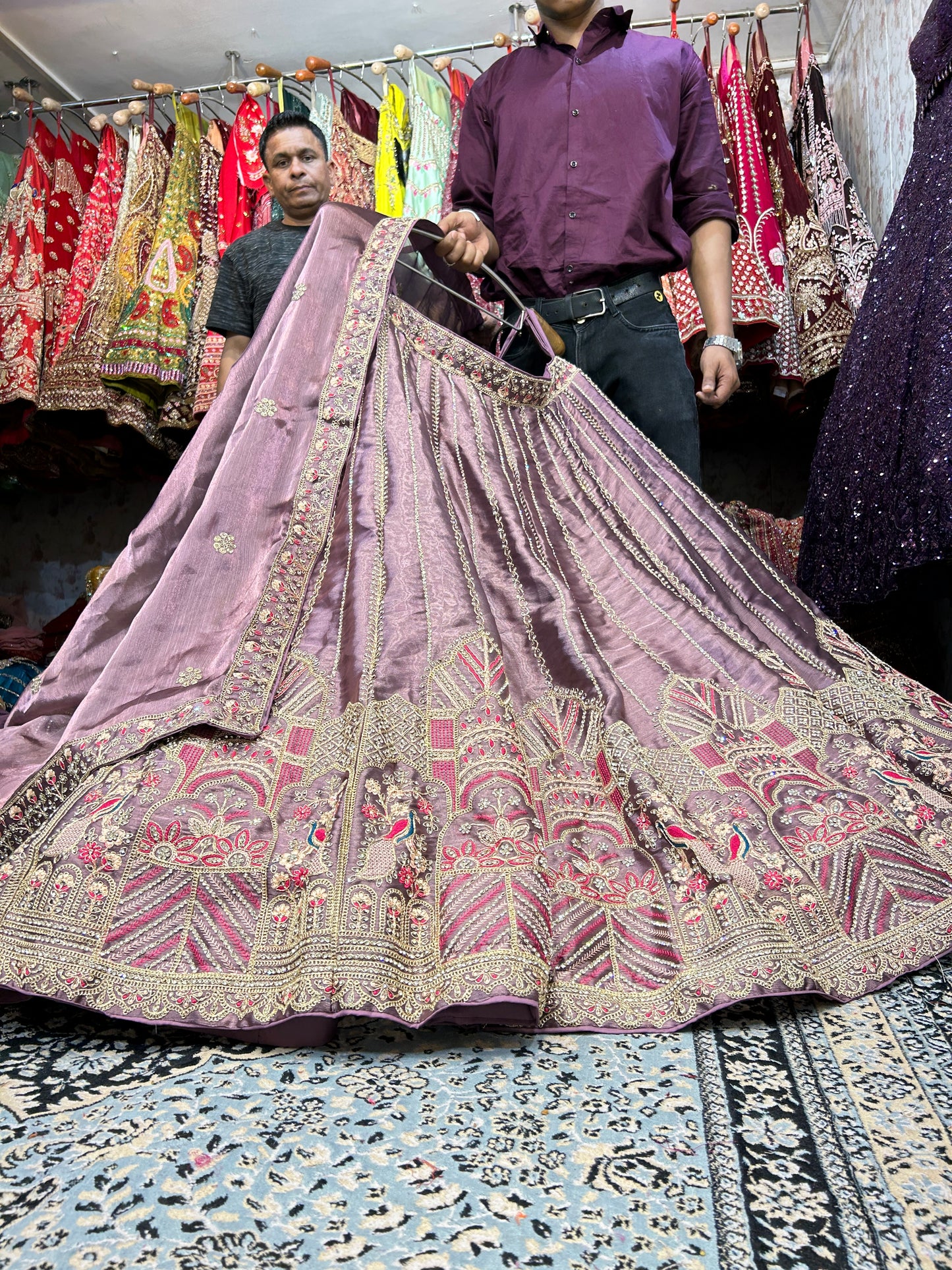 Fair light purple lehenga