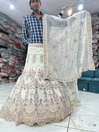 Fantastic white lehenga